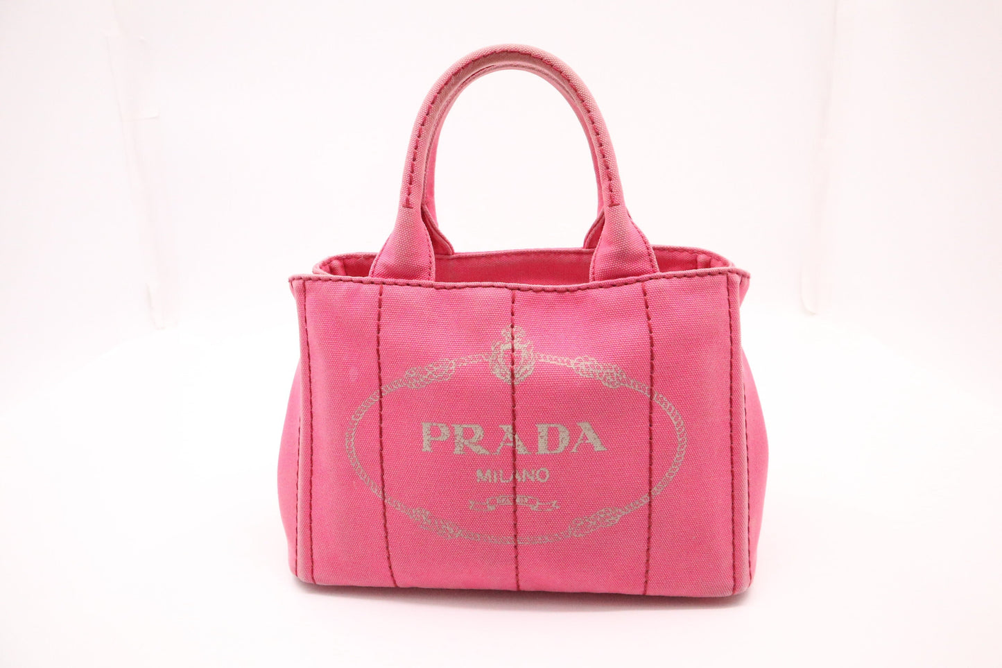 Prada Canapa in Pink Canvas