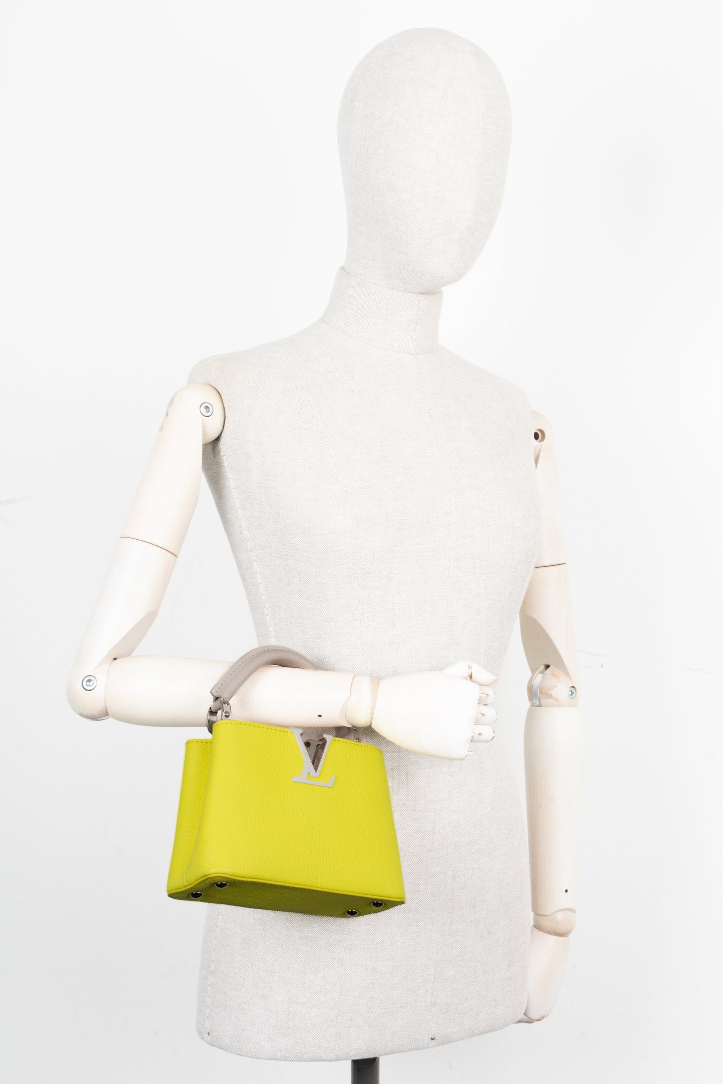 LOUIS VUITTON Mini Capucines Yellow Blush