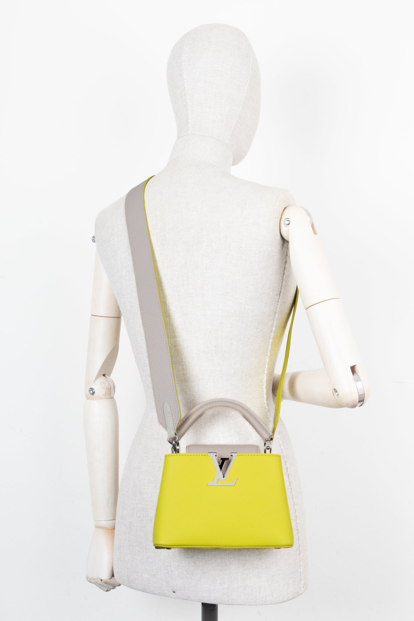 LOUIS VUITTON Mini Capucines Yellow Blush