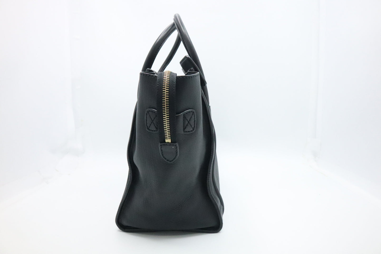 Celine Mini Luggage in Black Leather
