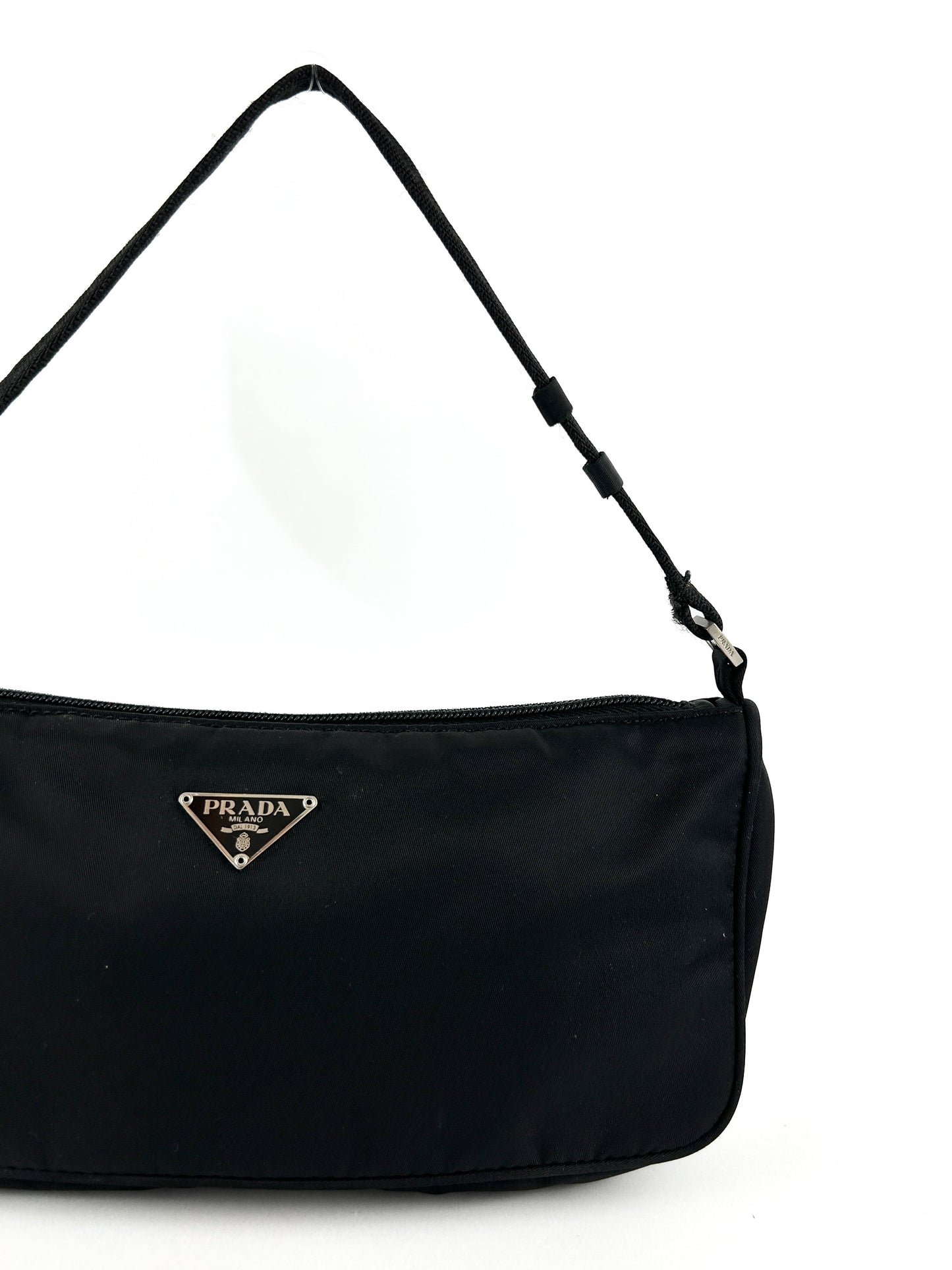 Prada Milano Nylon Black Shoulder Bag
