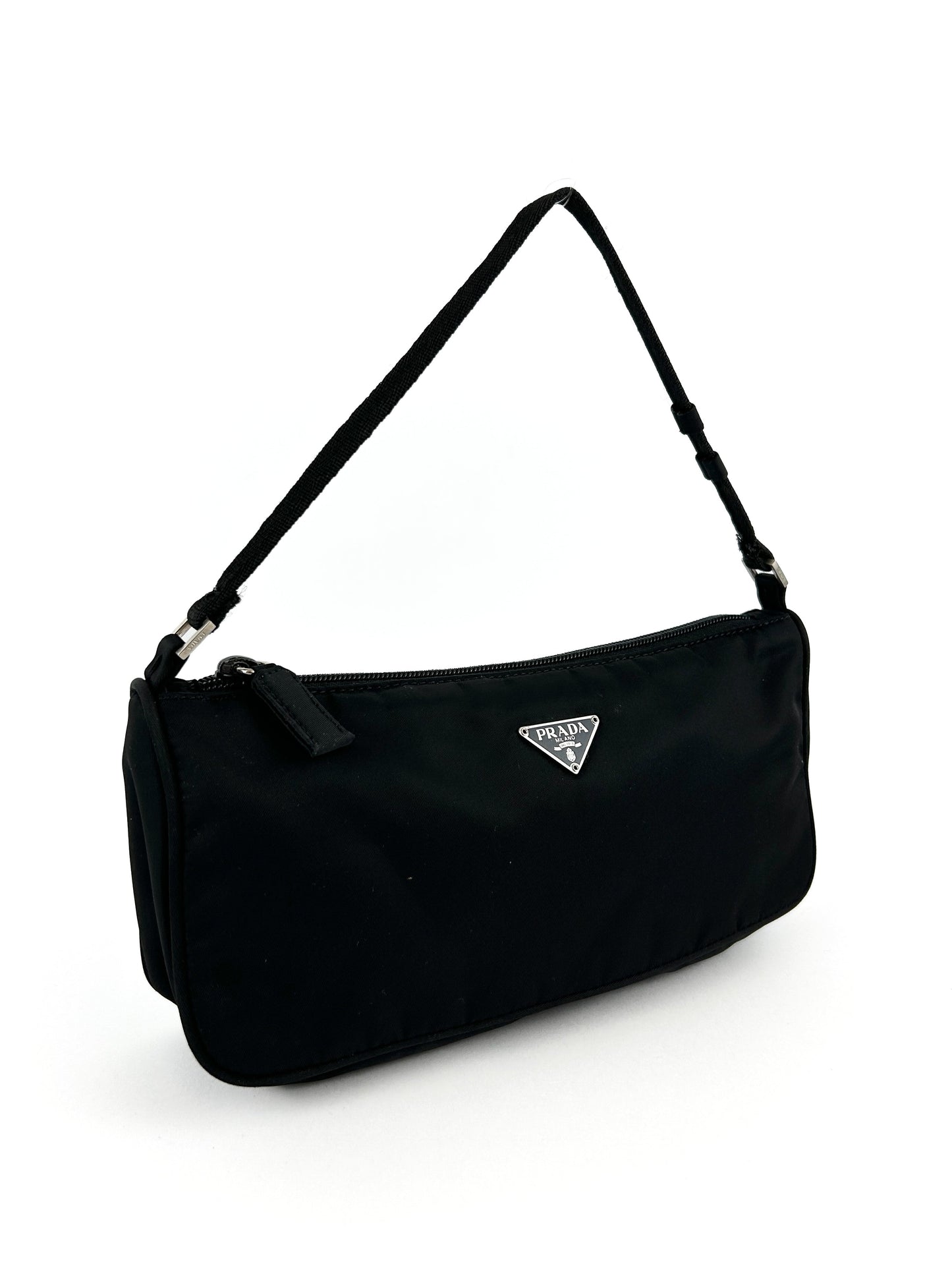Prada Milano Nylon Black Shoulder Bag
