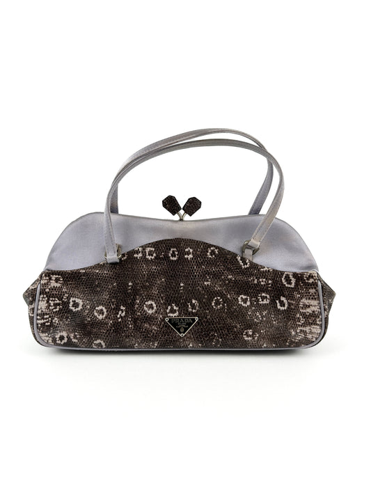 Prada Milano Python Clip Handbag