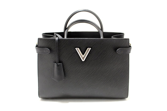 Louis Vuitton Black Epi Grained Cowhide Leather Twist Tote Bag
