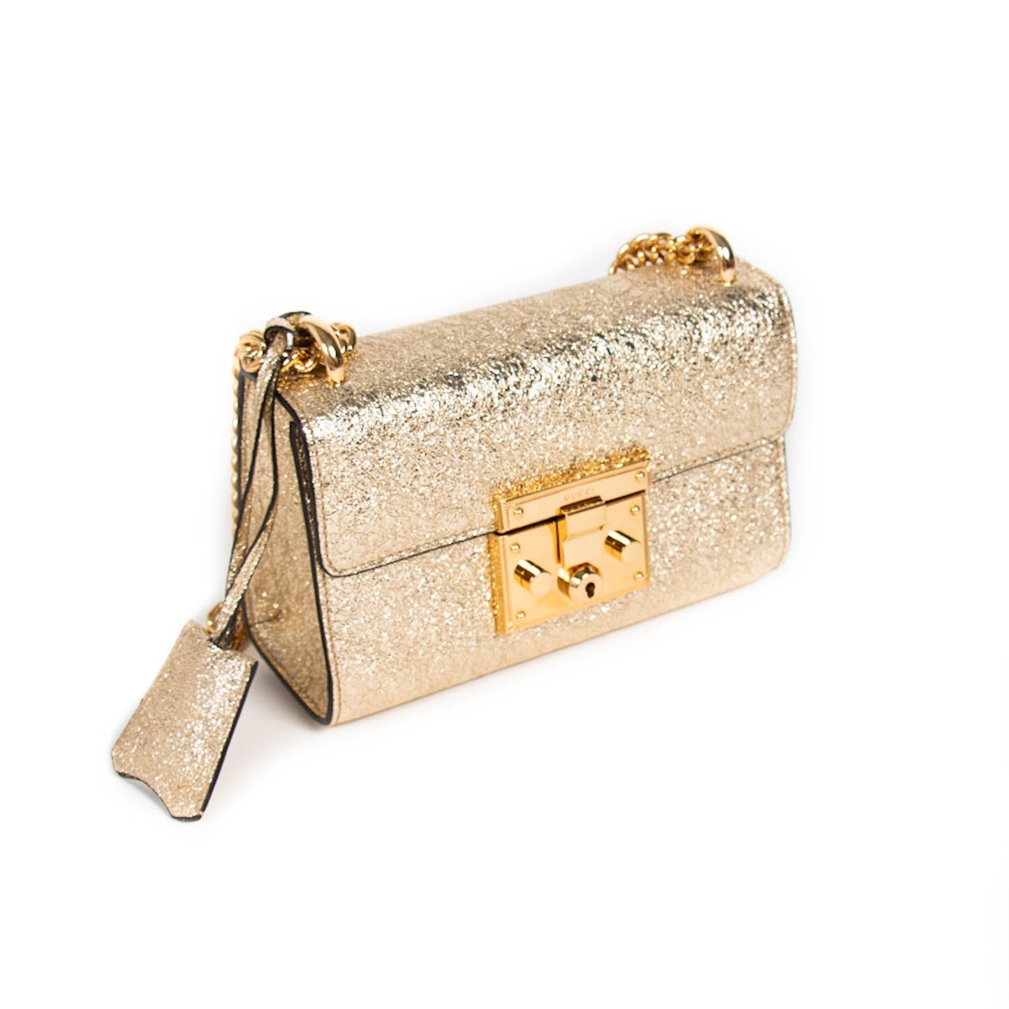 Gucci Padlock Leather Metallic Shoulder Bag Style 1