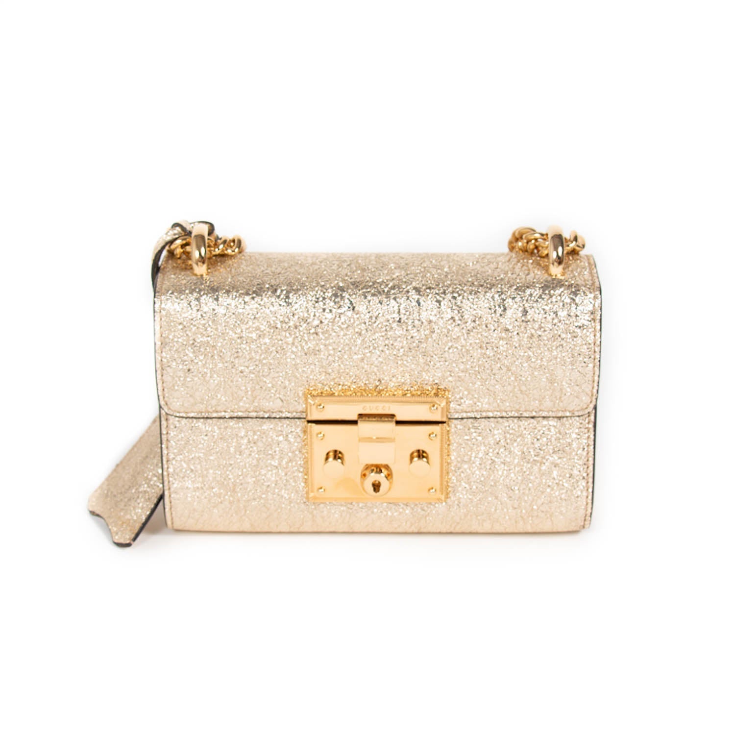 Gucci Padlock Leather Metallic Shoulder Bag Style 1