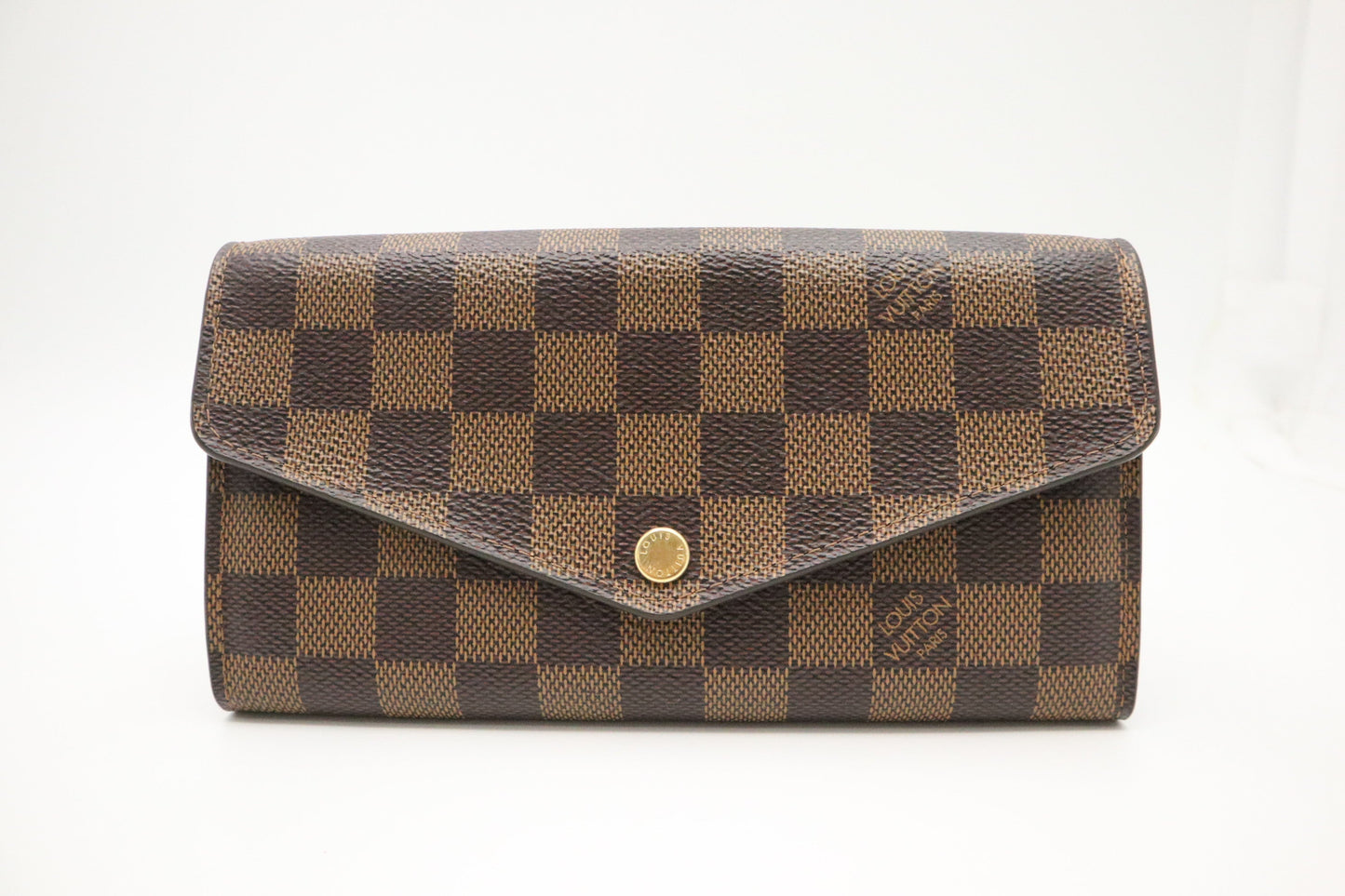 Louis Vuitton Sarah Wallet in Damier Ebene Canvas