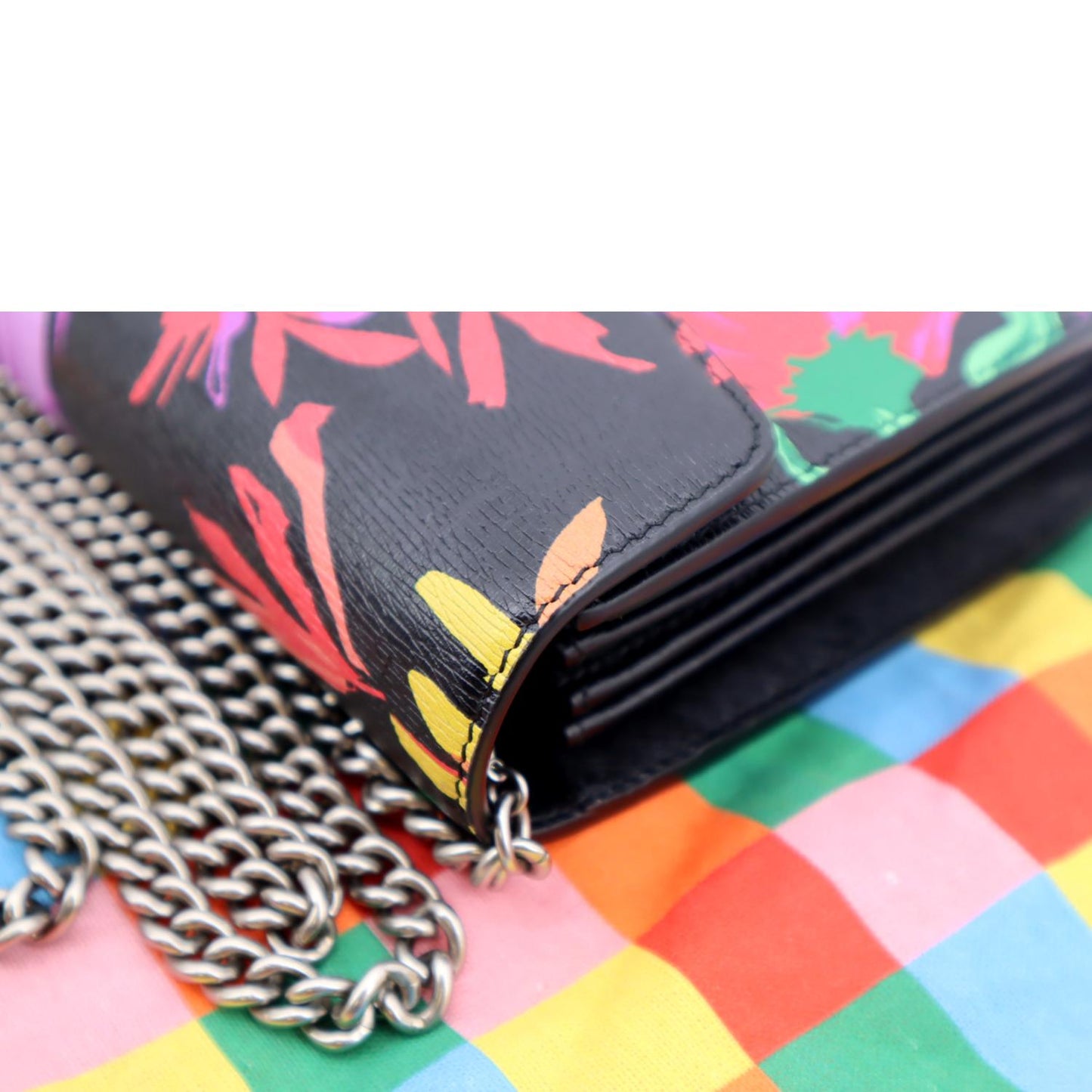GUCCI Ken Scott Dionysus Printed Leather Shoulder Bag Multicolor