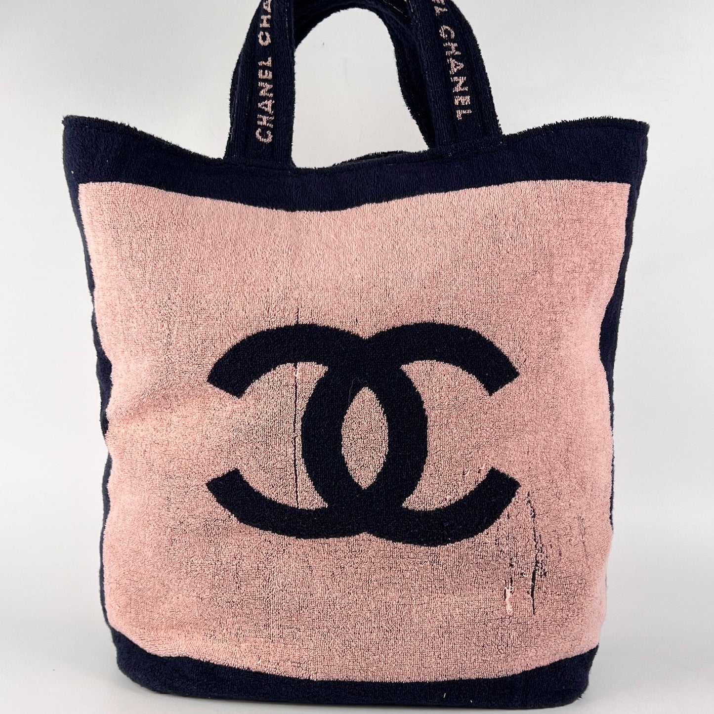 Chanel Logo Beach Bag Set with Towel and Pouch