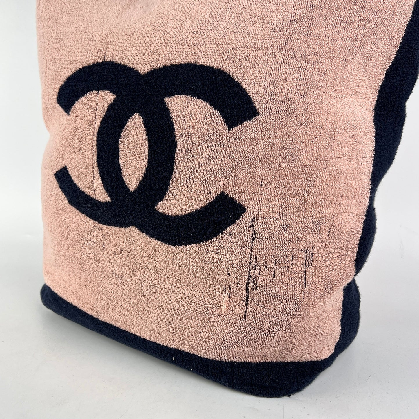 Chanel Logo Beach Bag Set with Towel and Pouch
