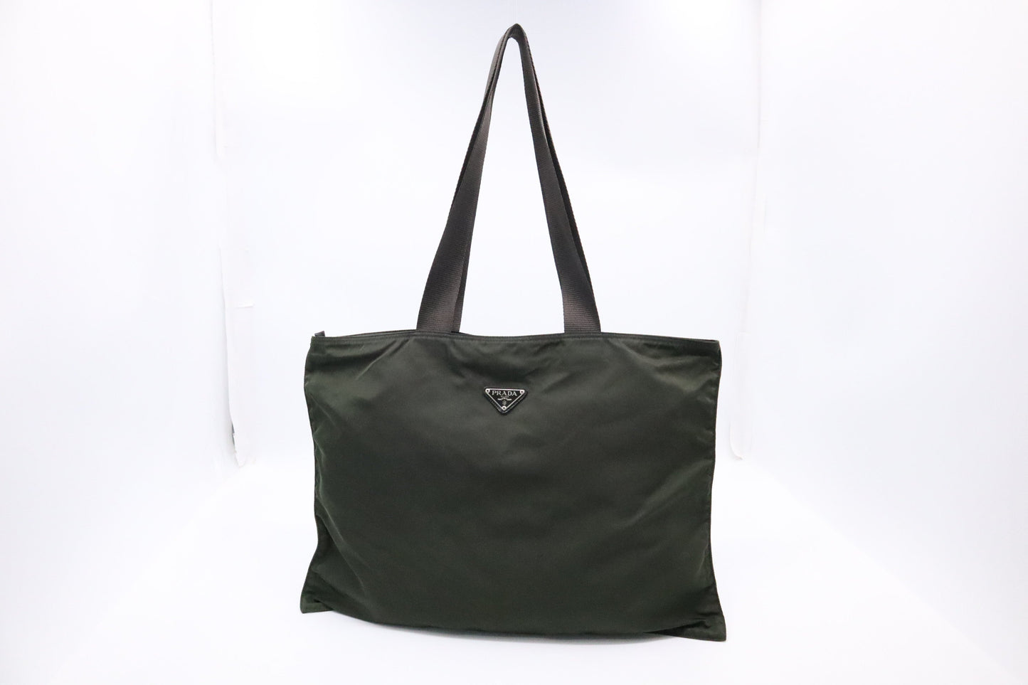 Prada Tote in Dark Green Nylon