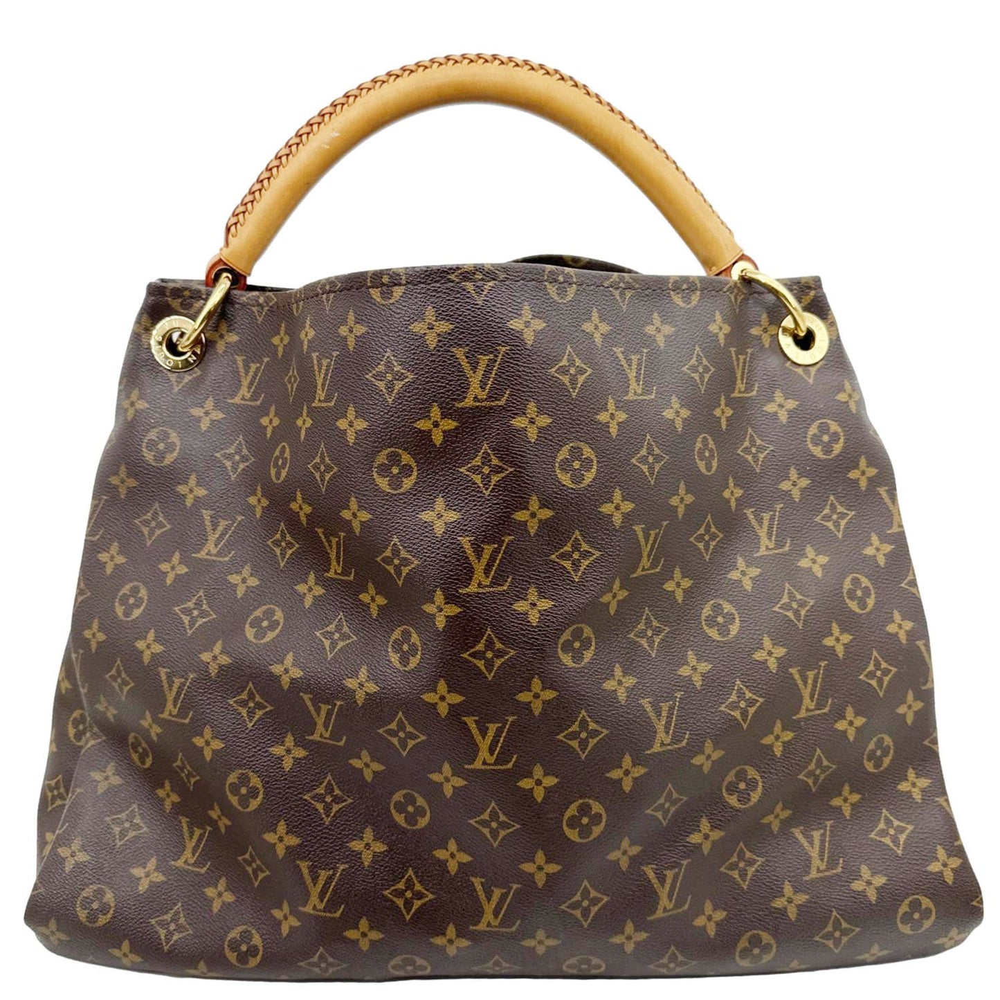 LOUIS VUITTON Artsy MM Monogram Canvas Hobo Bag Brown