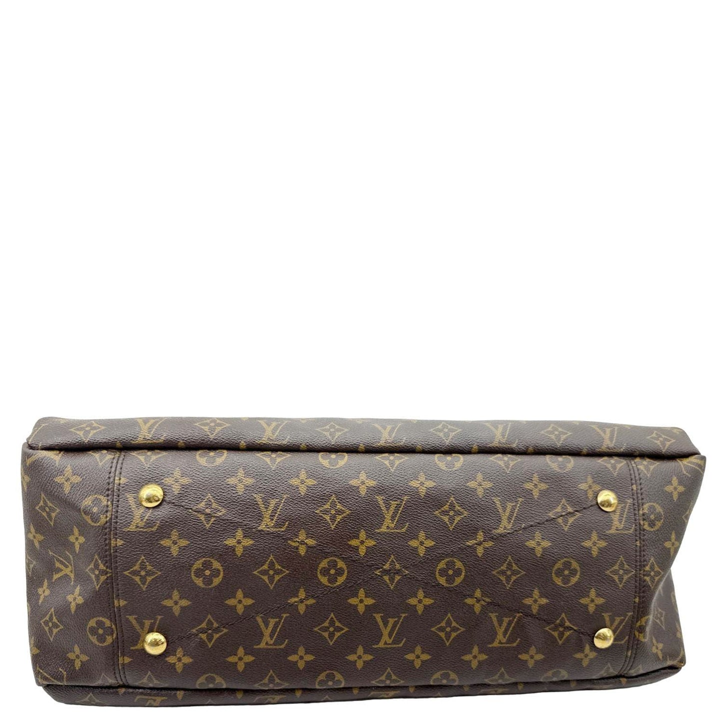 LOUIS VUITTON Artsy MM Monogram Canvas Hobo Bag Brown