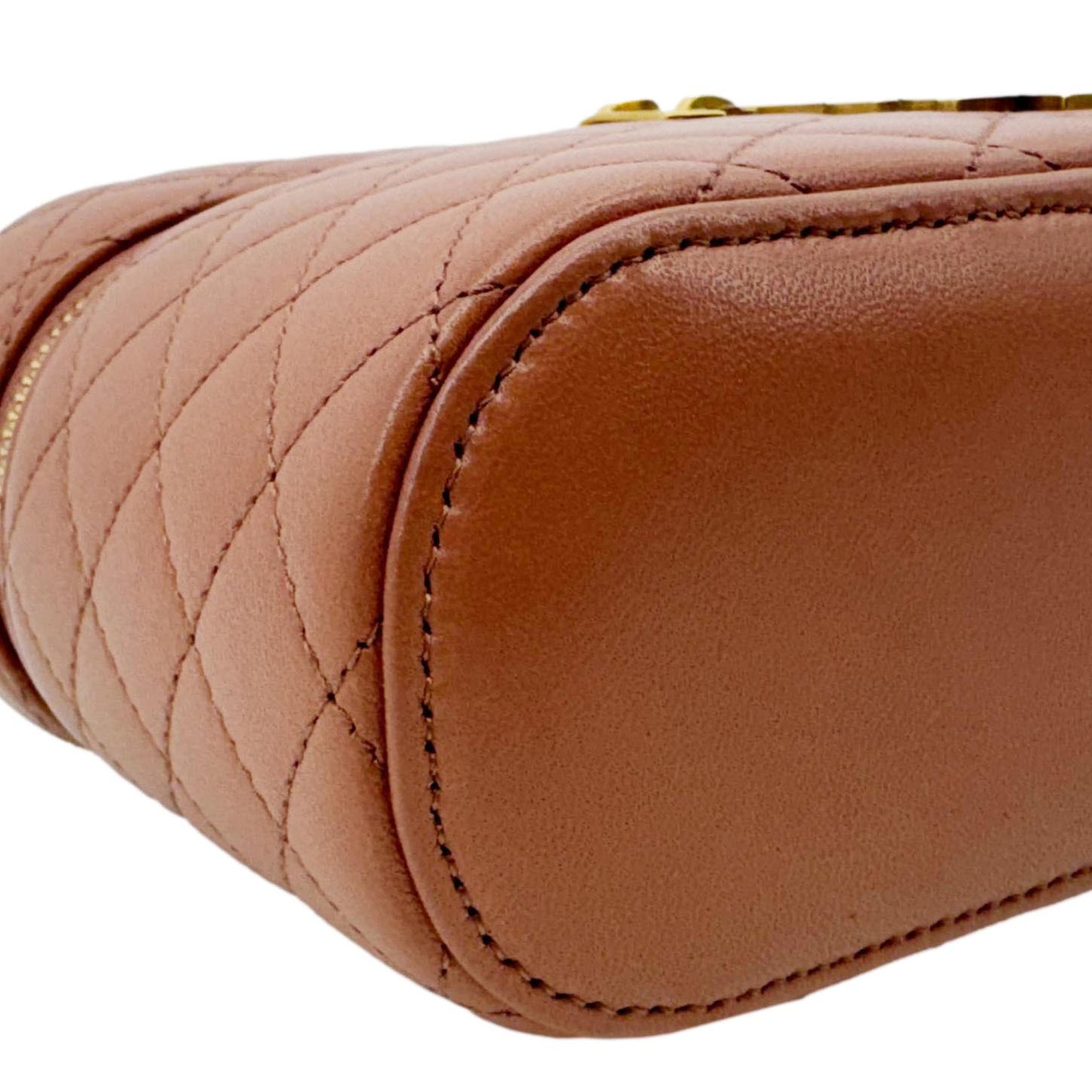 YVES SAINT LAURENT Gaby Vanity Quilted Leather Crossbody Bag Barely Pink