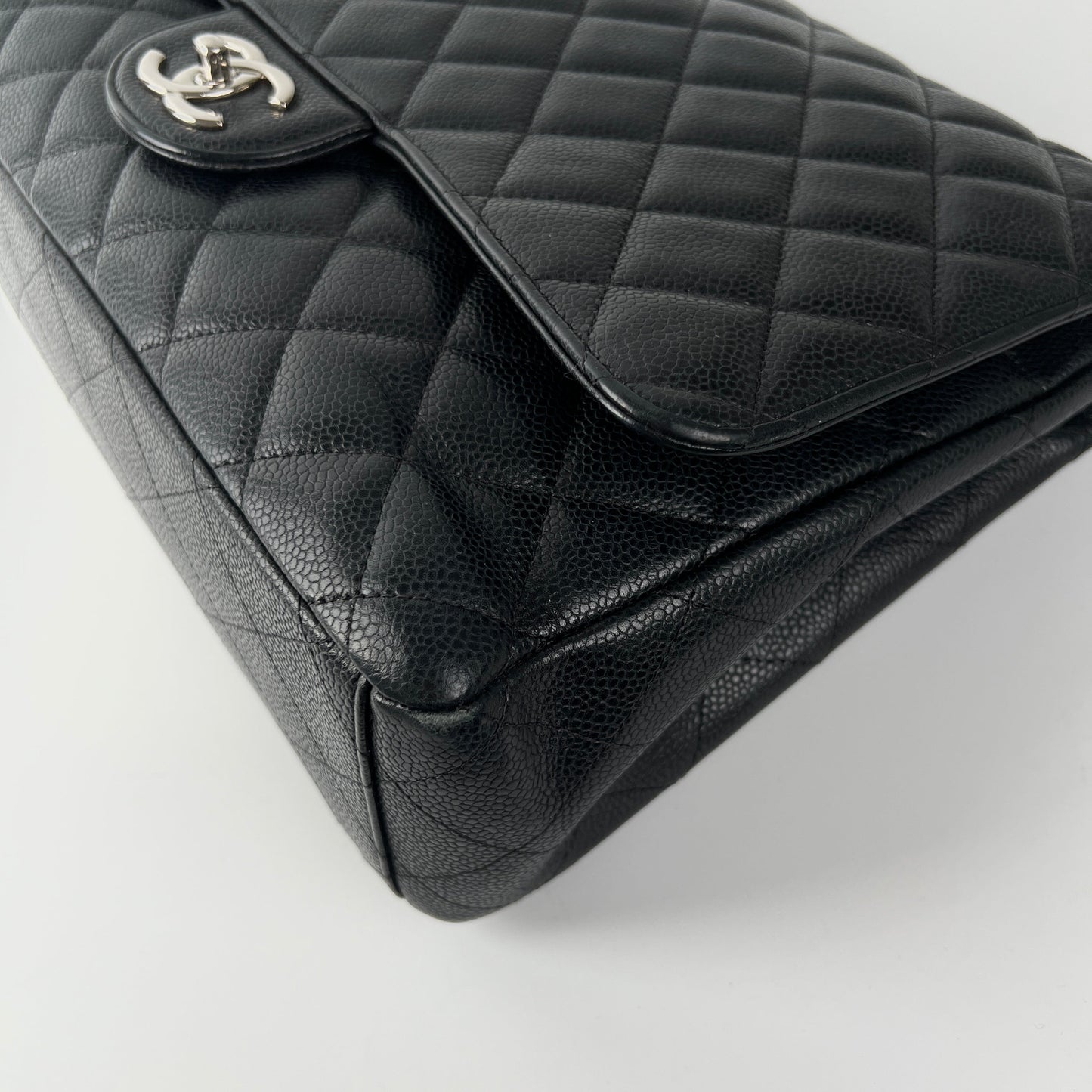 Chanel Quilted Caviar Maxi Black