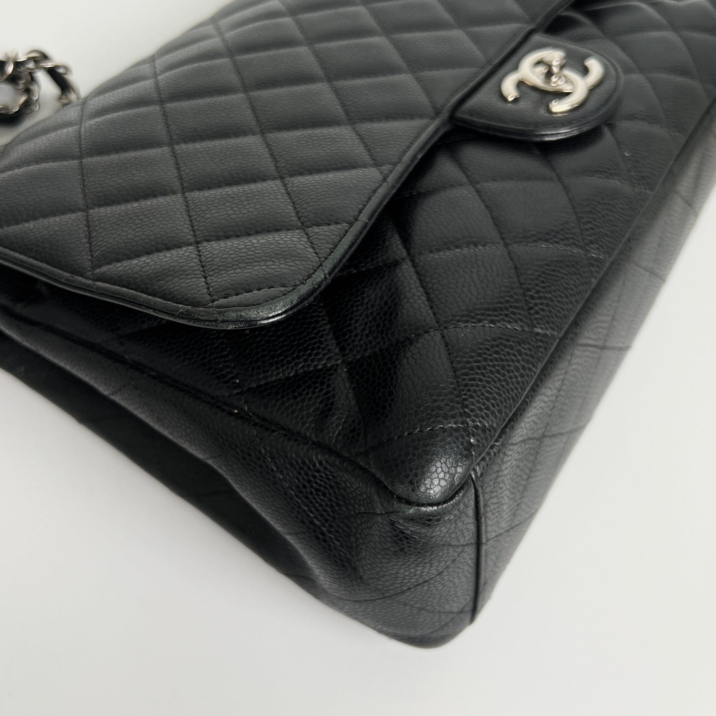 Chanel Quilted Caviar Maxi Black