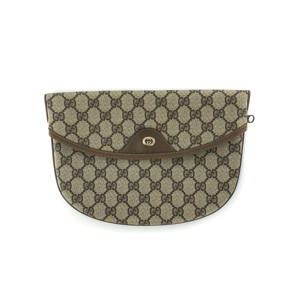 Gucci Monogram Leather Canvas Tote