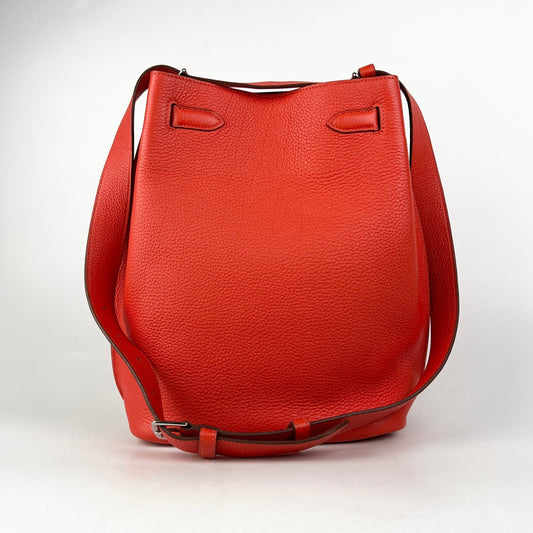 Hermes So Kelly Clemence Red - O Stamp