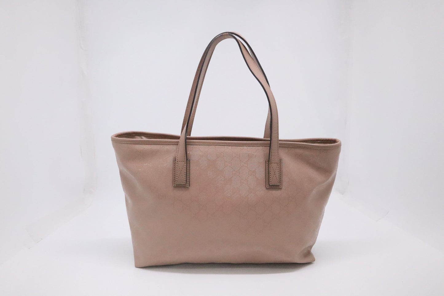 Gucci Inprime Tote in Pink Coated Canvas