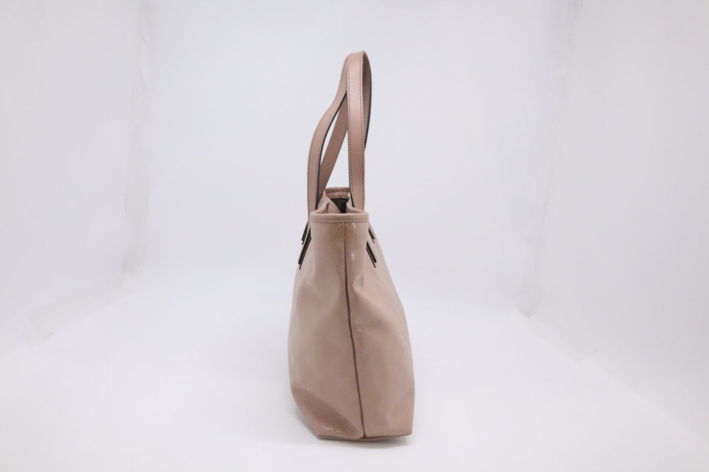 Gucci Inprime Tote in Pink Coated Canvas