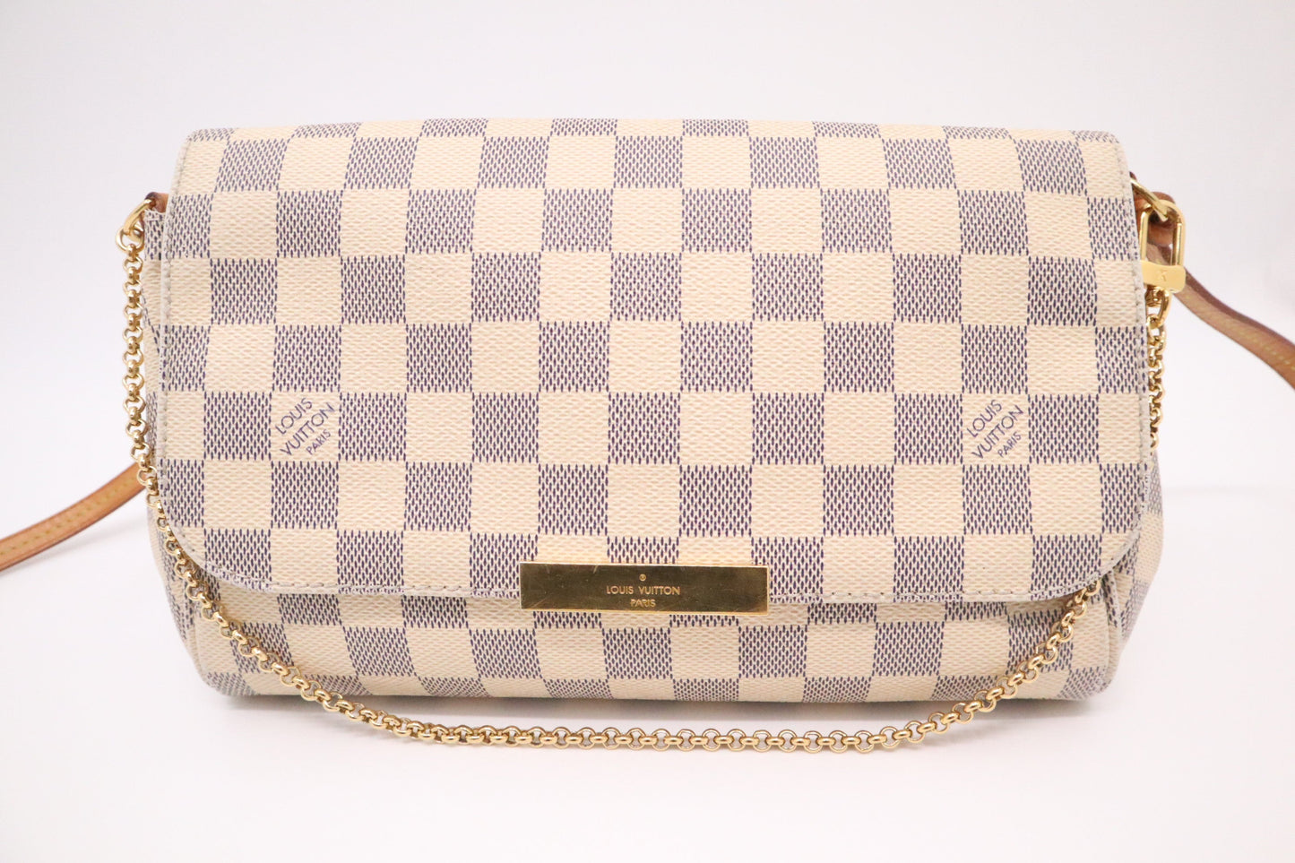 Louis Vuitton Favorite MM in Damier Azur Canvas