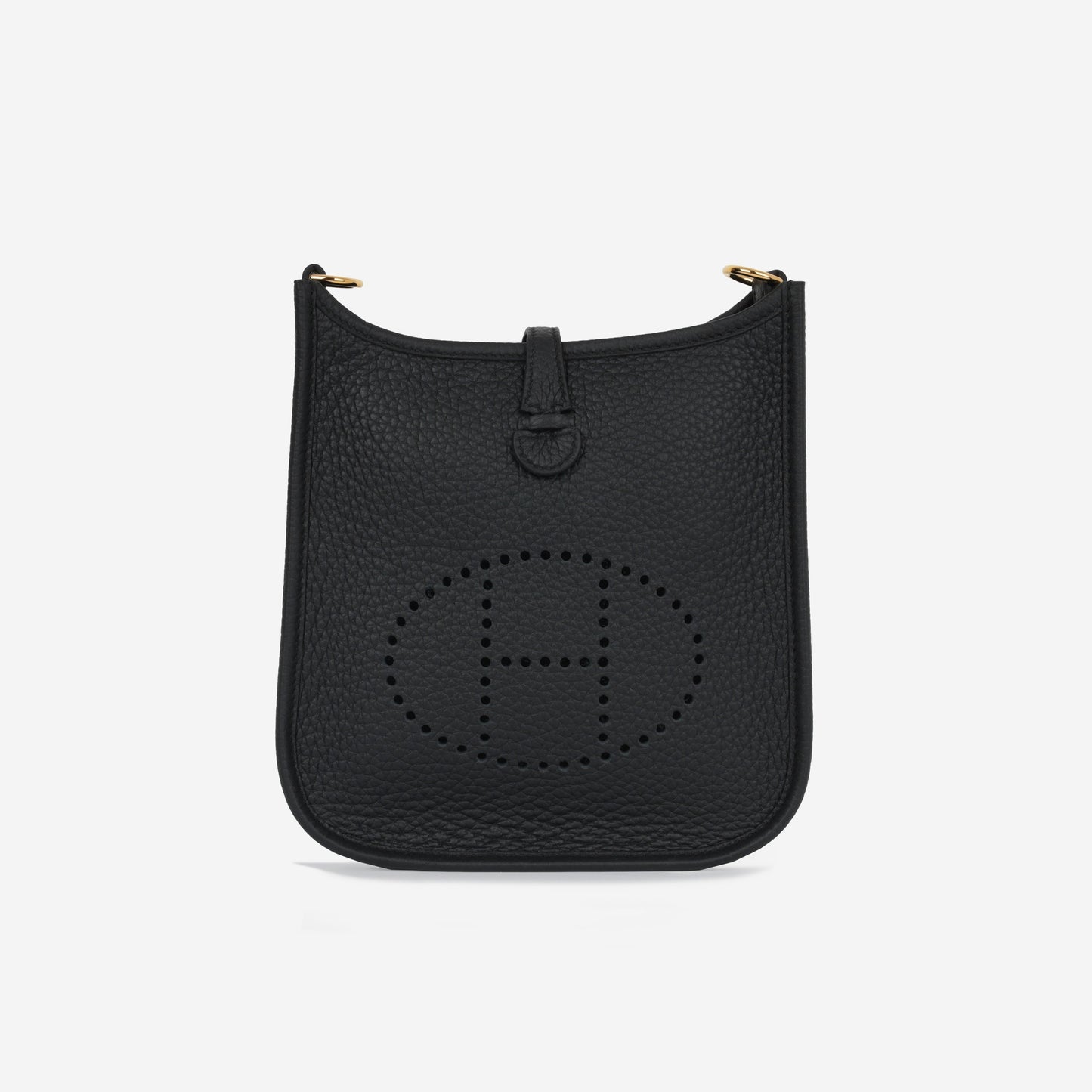 Hermès Mini Evelyne 16 - Black Clemence | Gold Hardware
