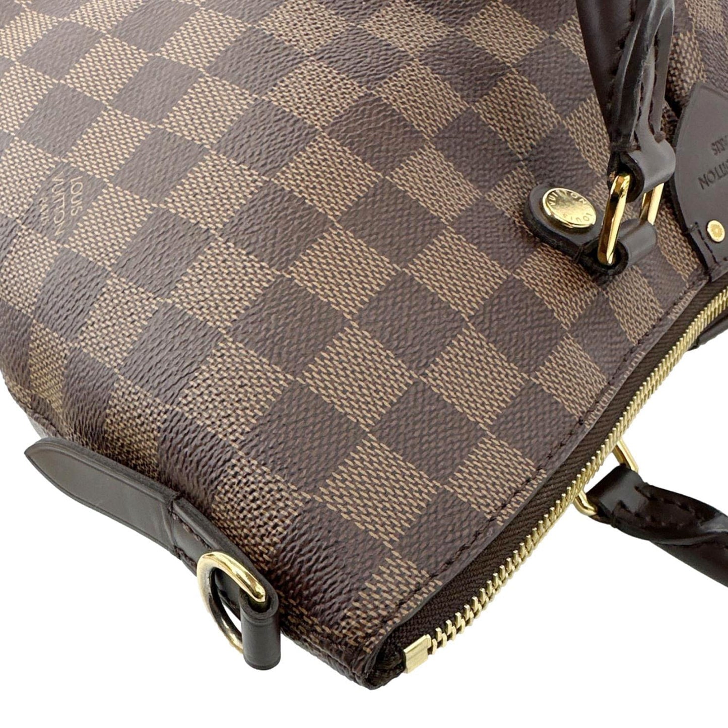 LOUIS VUITTON Siena MM Damier Ebene Shoulder Bag Brown