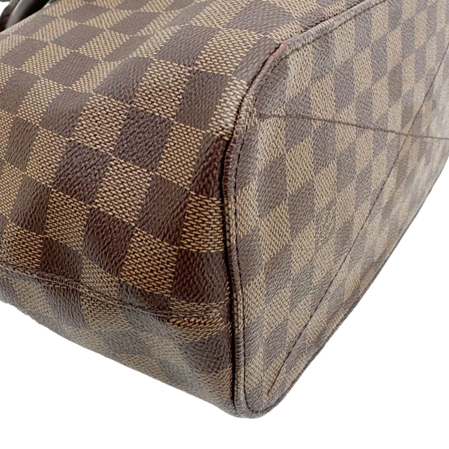 LOUIS VUITTON Siena MM Damier Ebene Shoulder Bag Brown