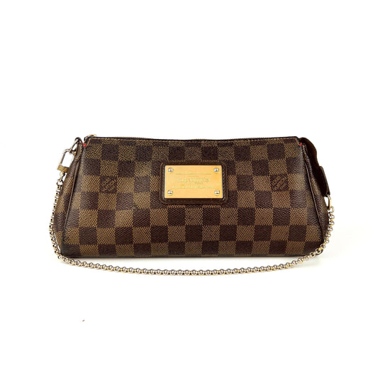 Louis Vuitton Eva Clutch + Wallet Damier Ebene