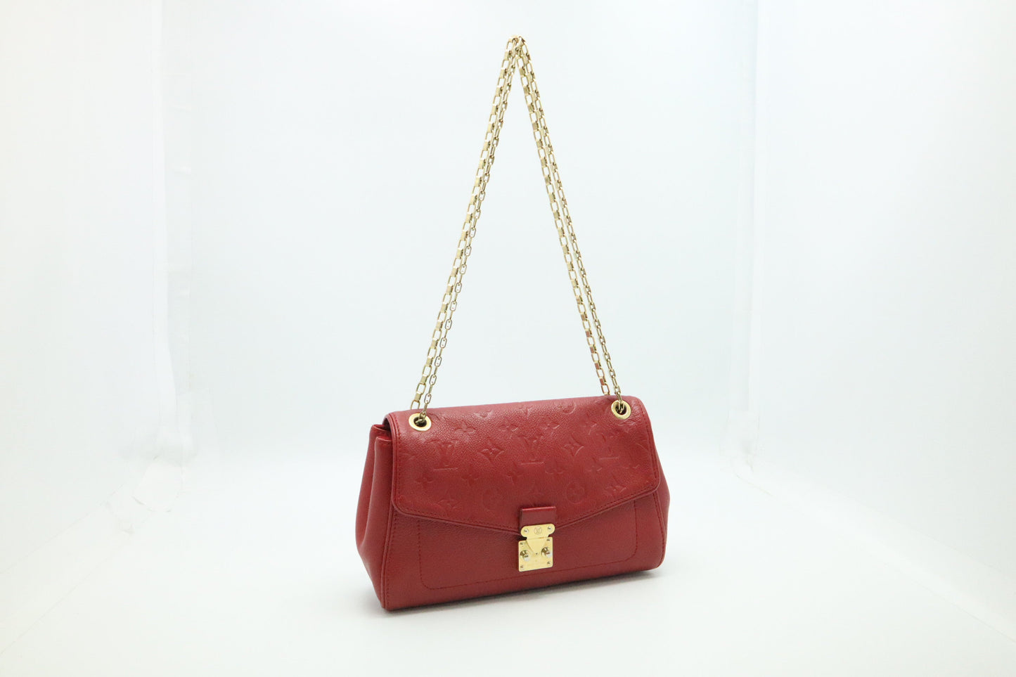 Louis Vuitton Saint Germain PM in Red Empreinte Leather