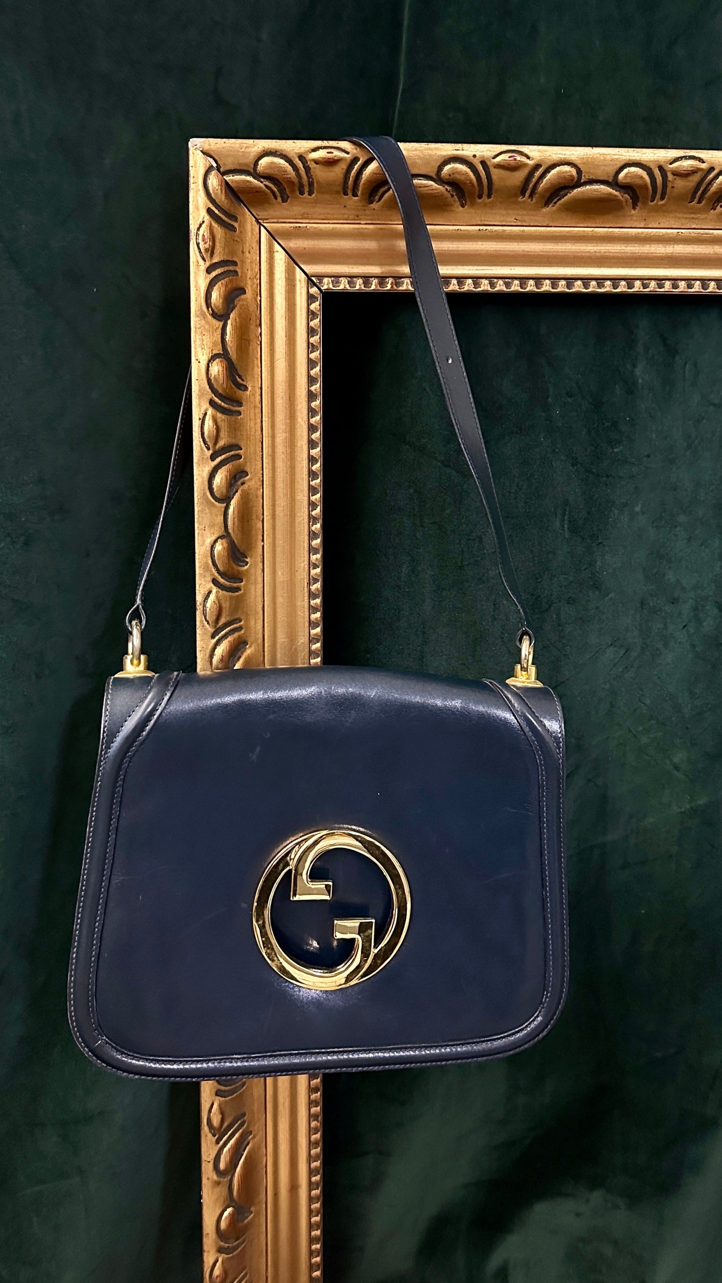 GUCCI   Blondie Flap Bag Blue