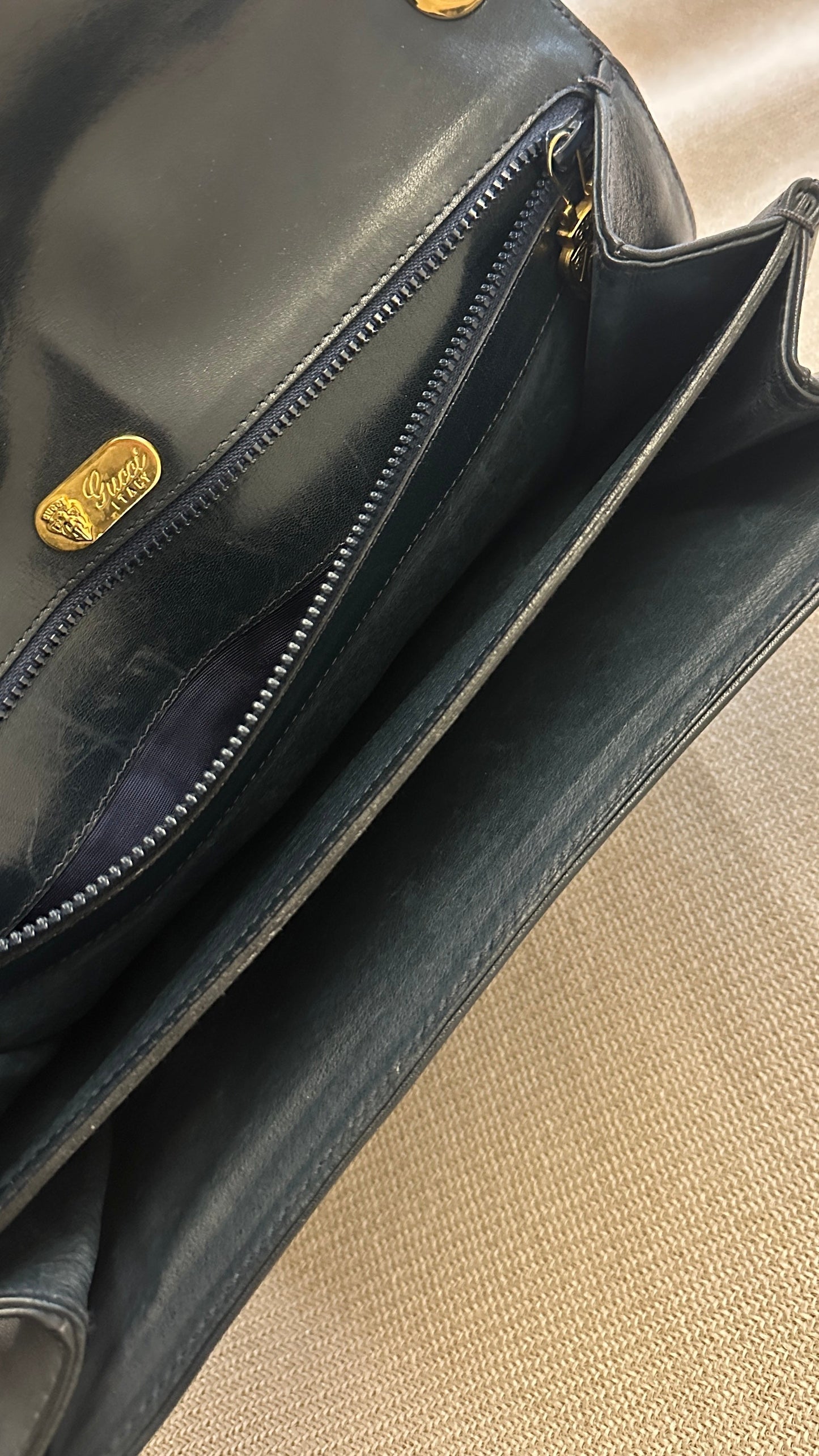 GUCCI   Blondie Flap Bag Blue
