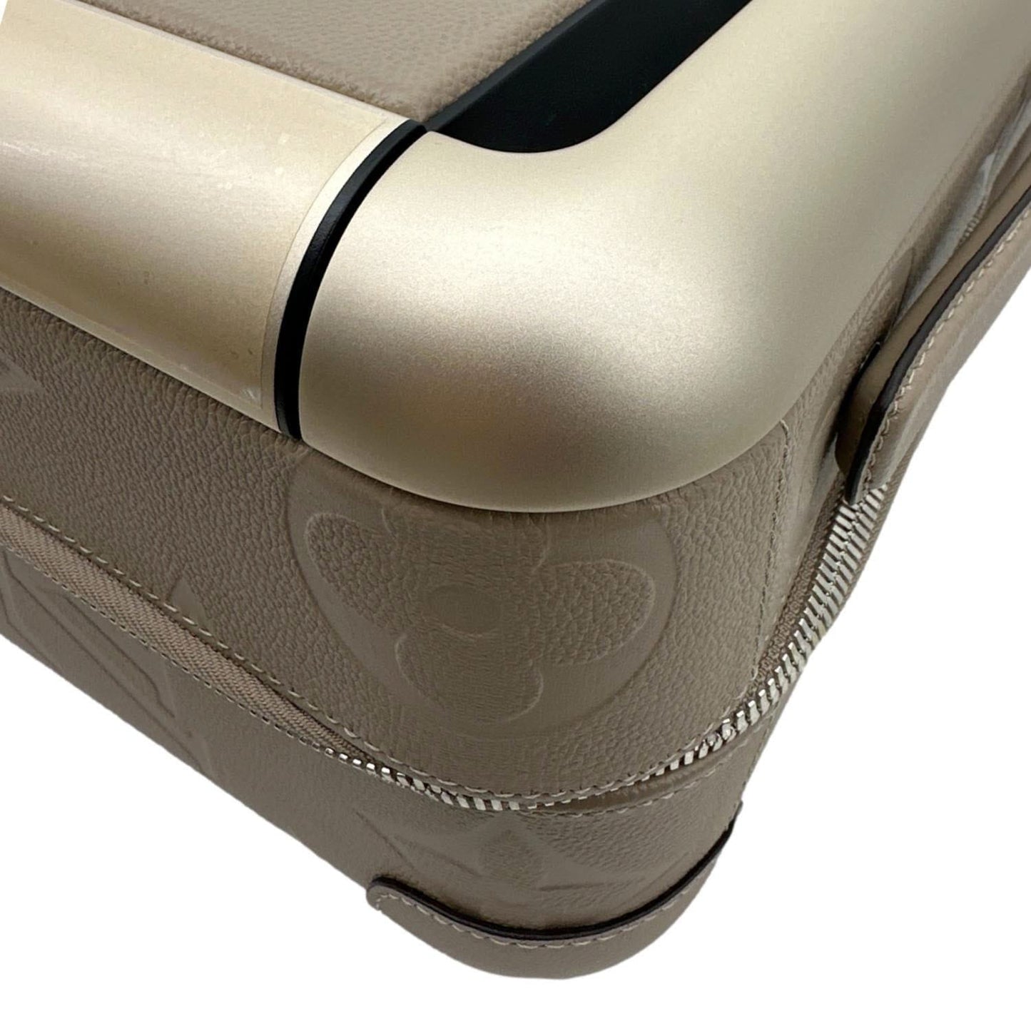 LOUIS VUITTON Horizon 55 Giant Monogram Empreinte Leather Carry On Suitcase Beige