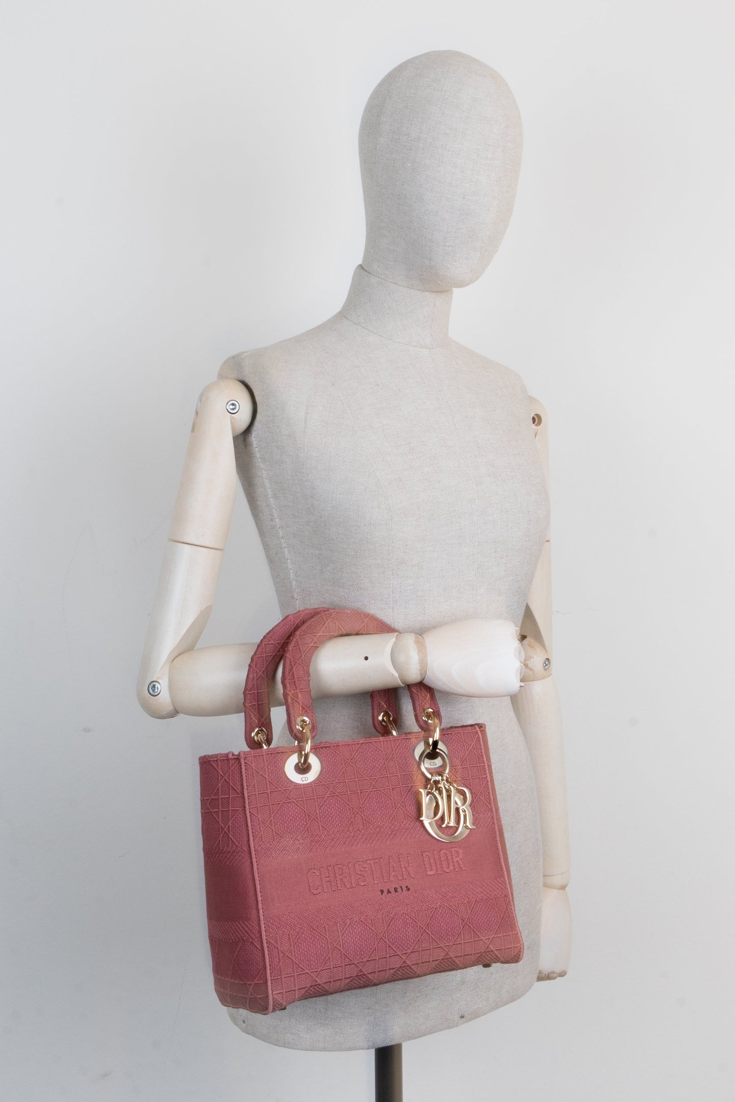 CHRISTIAN DIOR Lady Dior D-Lite Medium Old-Rose
