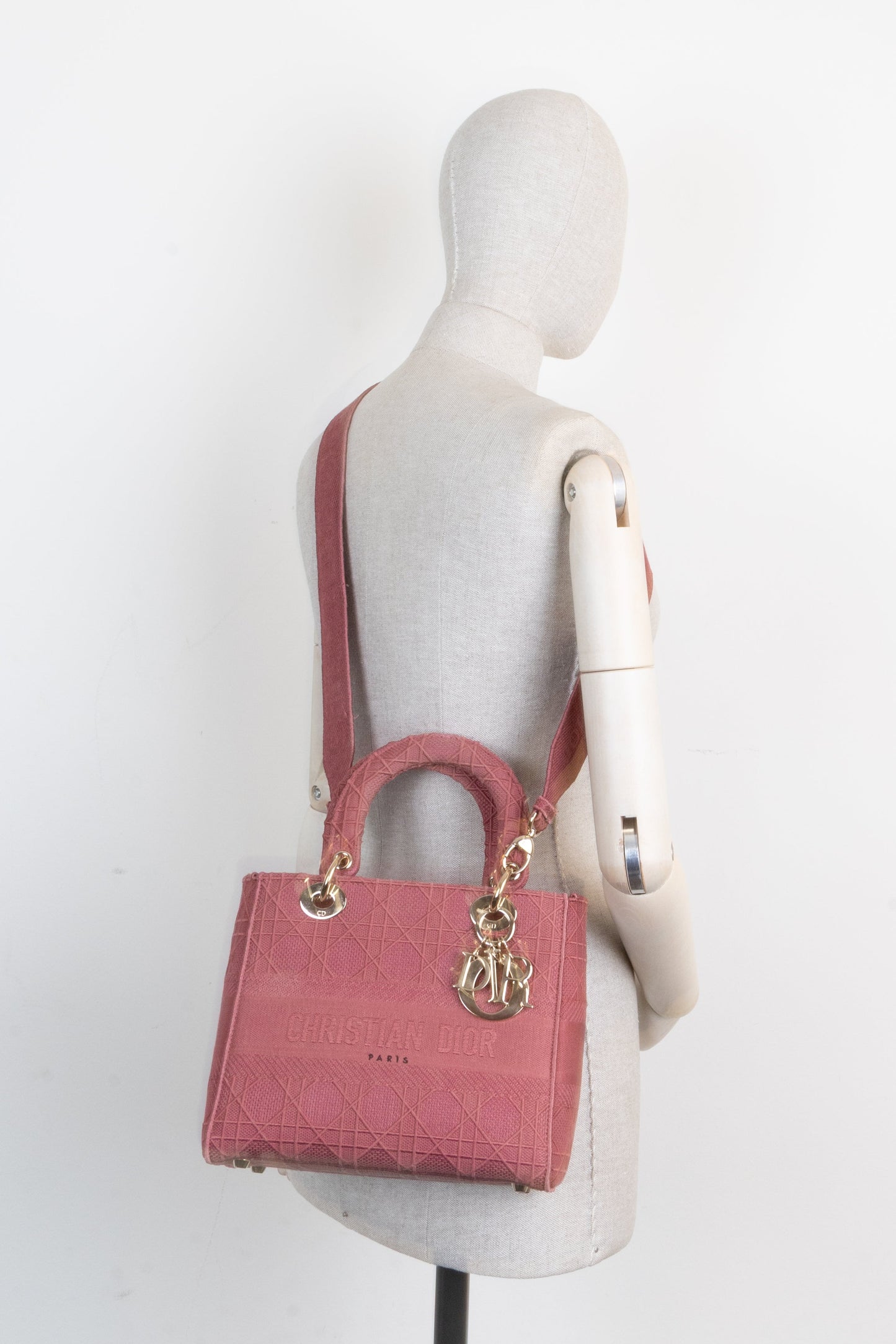 CHRISTIAN DIOR Lady Dior D-Lite Medium Old-Rose
