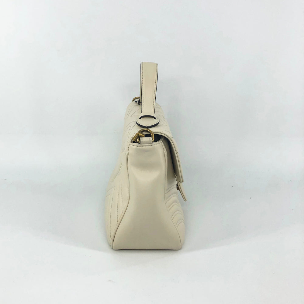 Gucci Lou Leather Top Handle Shoulder Bag