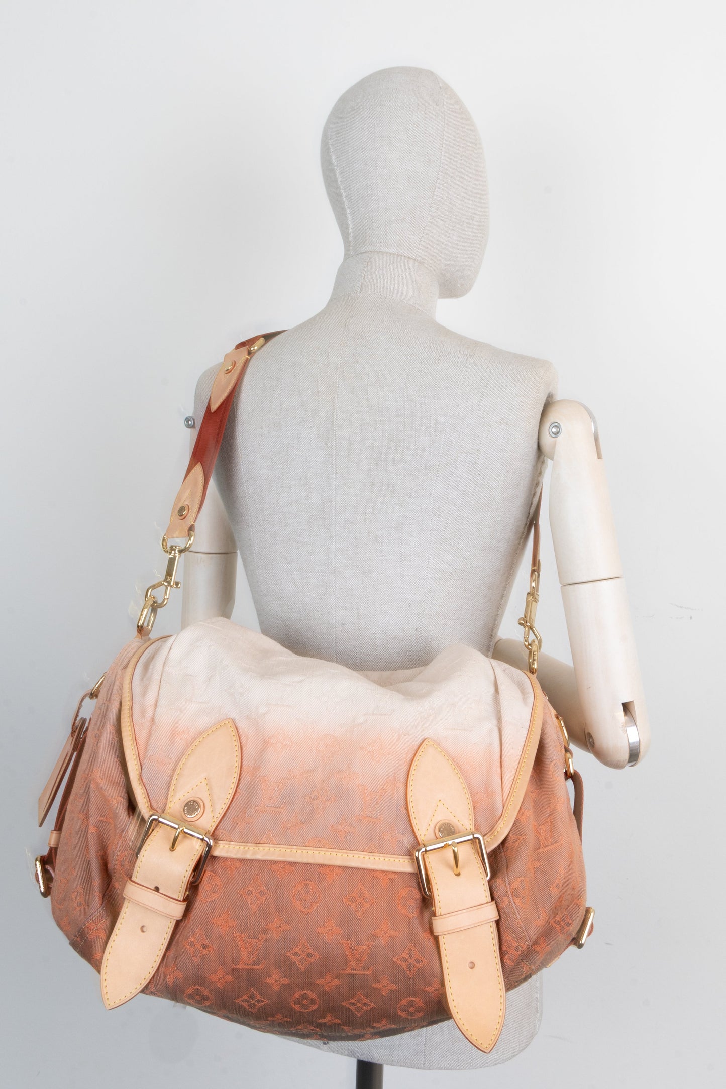 LOUIS VUITTON Sunrise Bag Denim Peach