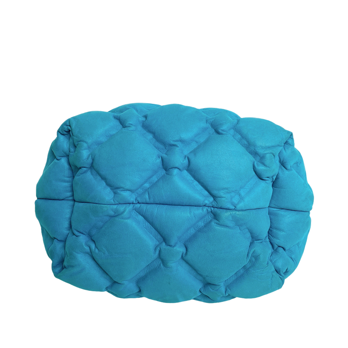 CHANEL BUCKET BAG IN TURQUOISE BLUE