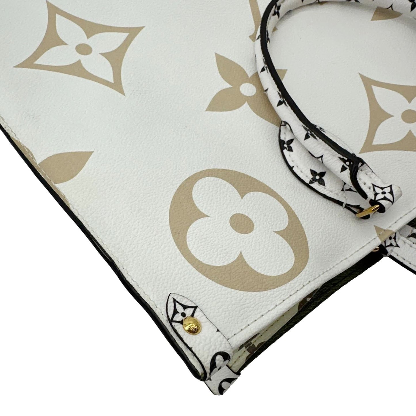 LOUIS VUITTON Onthego GM Giant Monogram Canvas Tote Shoulder Bag Khaki Green