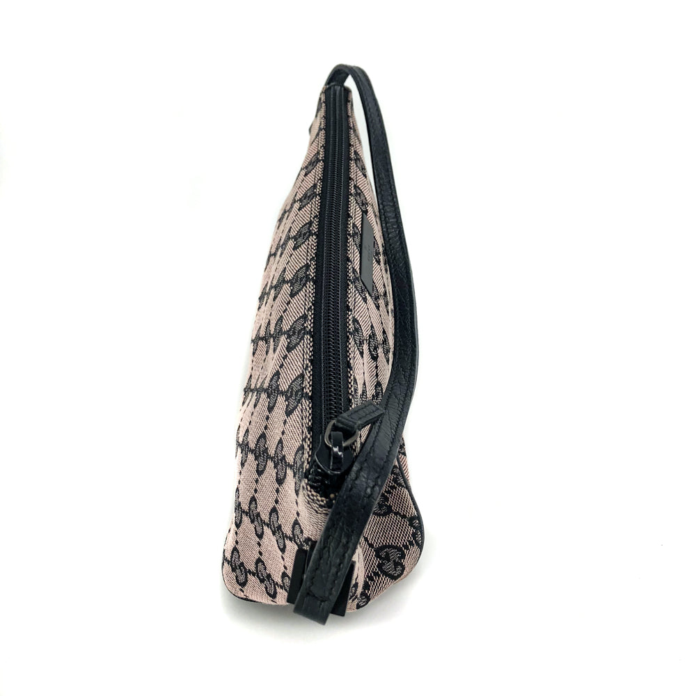 Gucci Monogram Leather Canvas Shoulder Bag