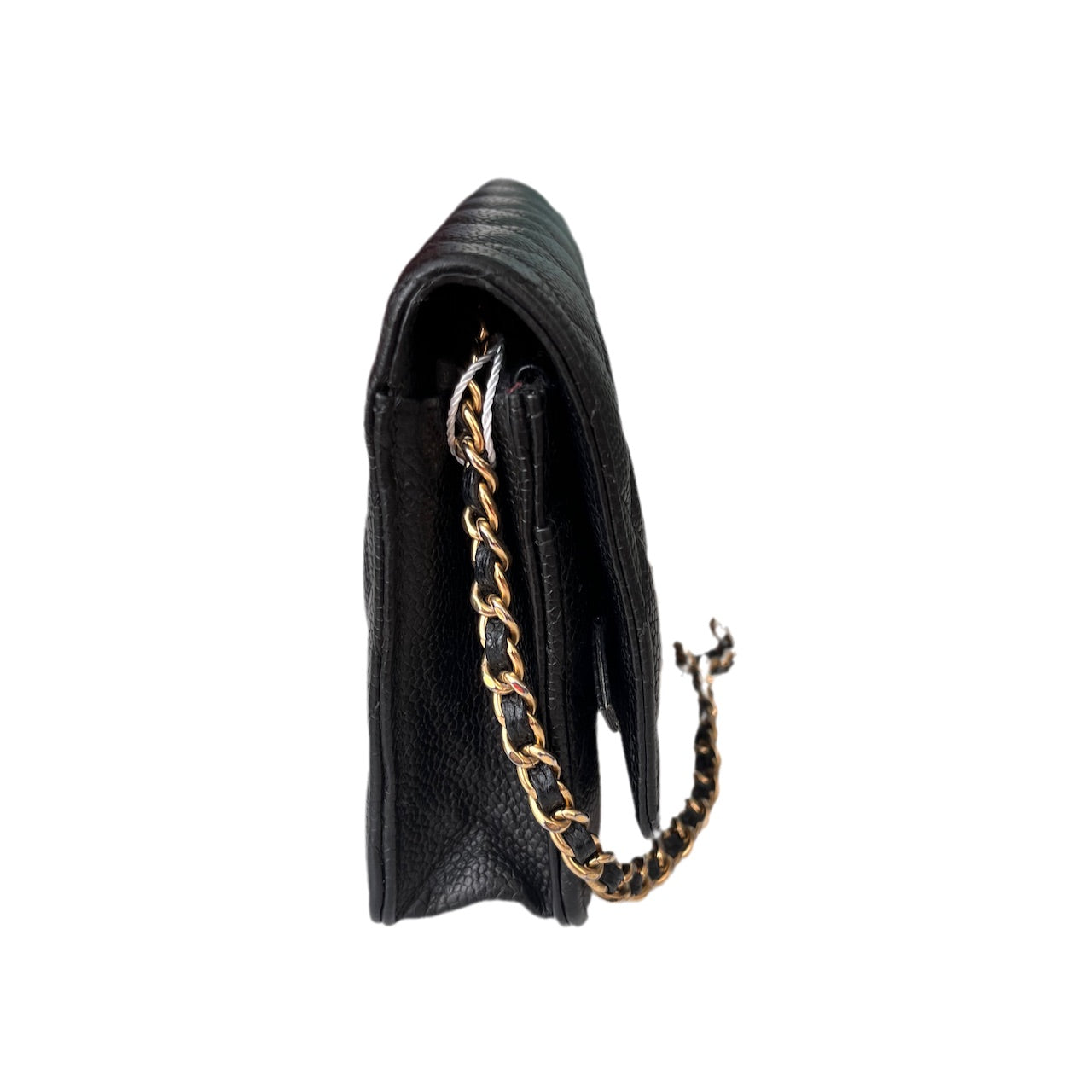 Chanel Wallet on Chain WOC Black Caviar Leather with Gold hardware