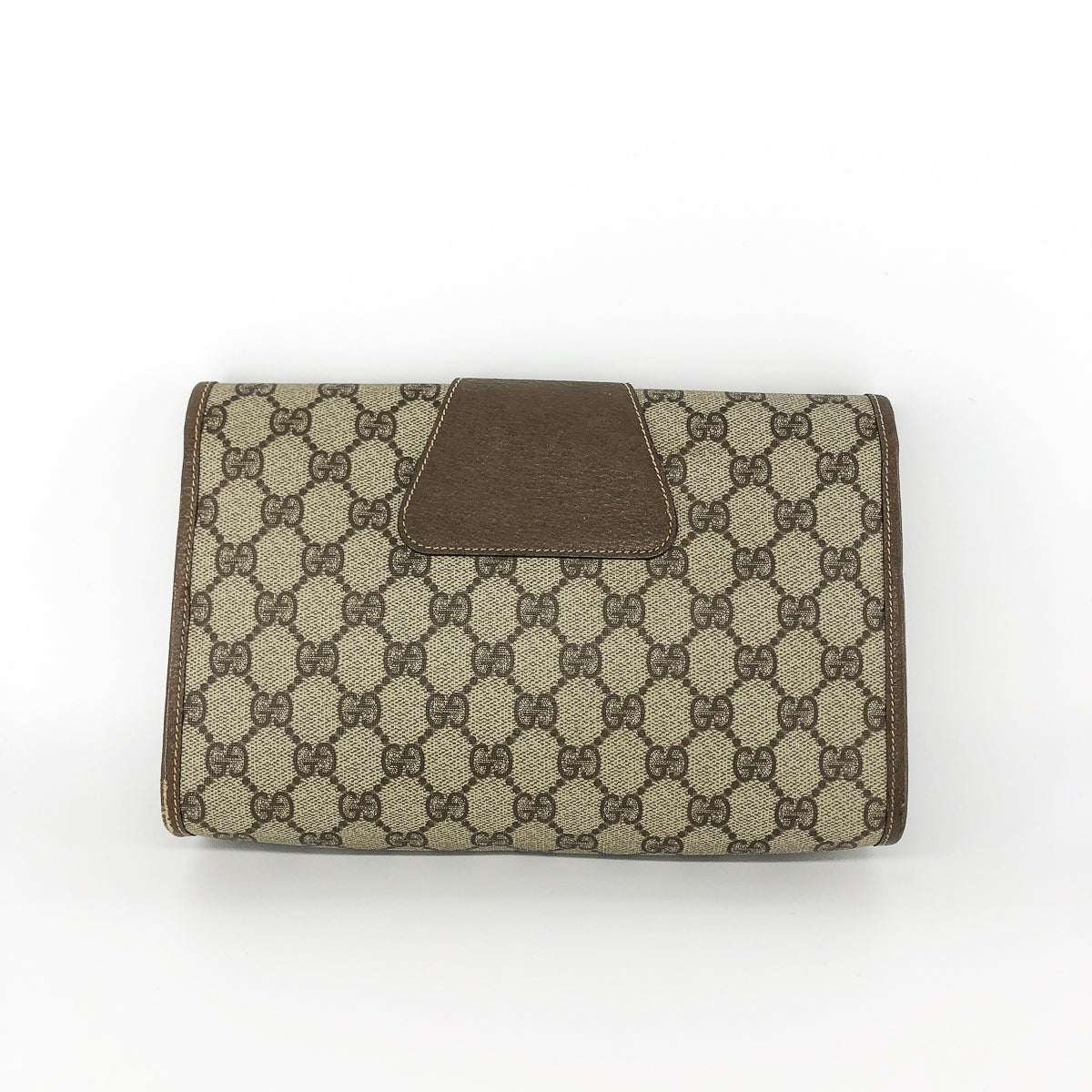 Gucci Monogram Leather Canvas Shoulder Bag