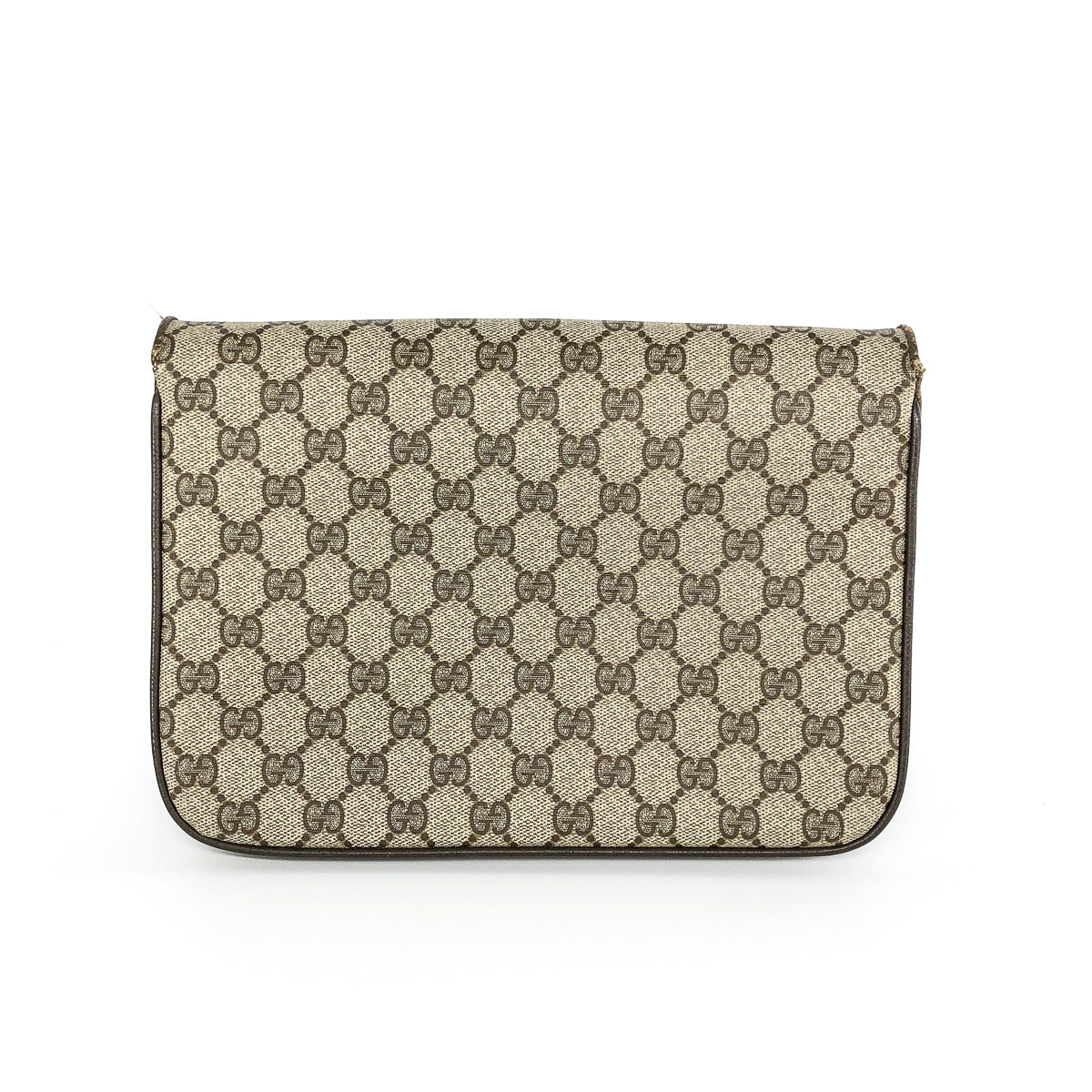 Gucci Monogram Leather Canvas Shoulder Bag