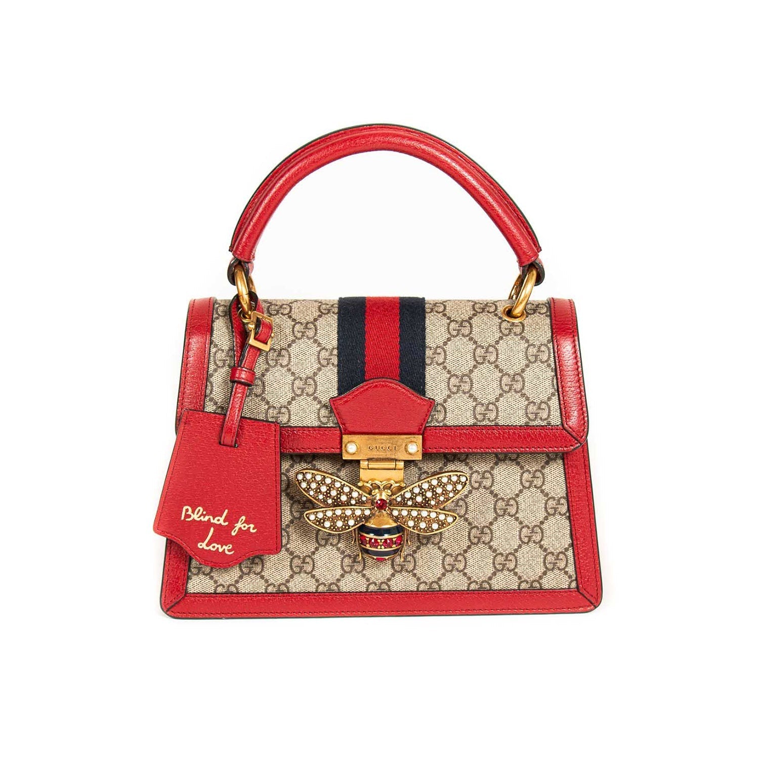 Gucci GG Supreme Leather Canvas Shoulder Bag Style 4