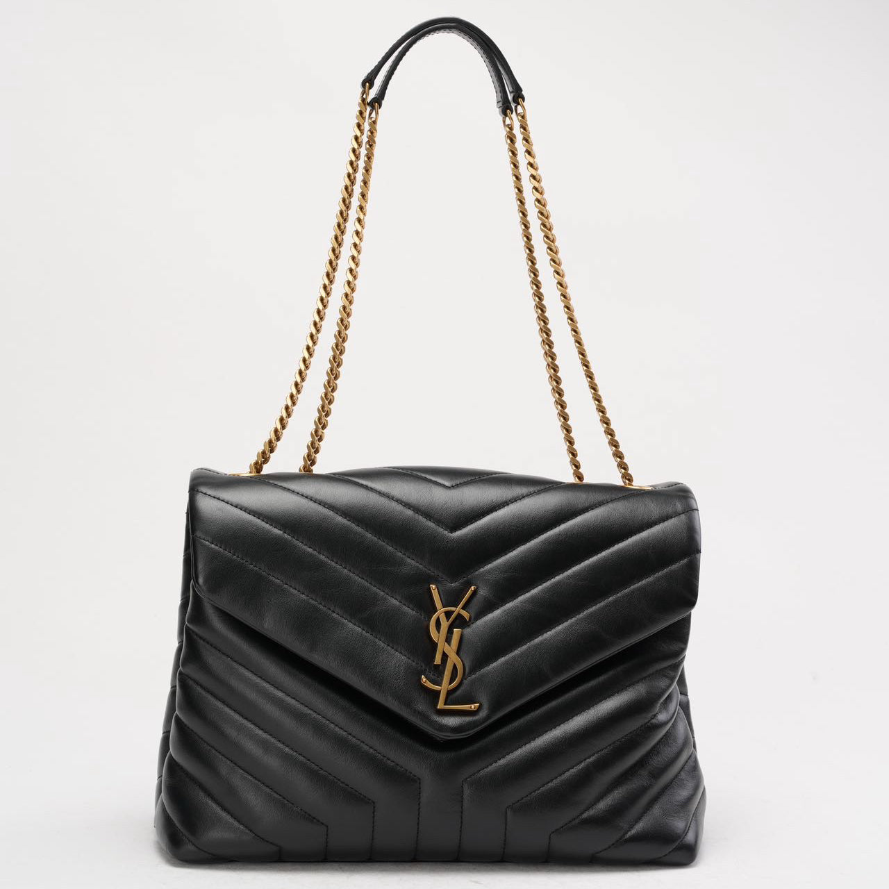 Saint Laurent Black Loulou Medium Shoulder Bag 2018