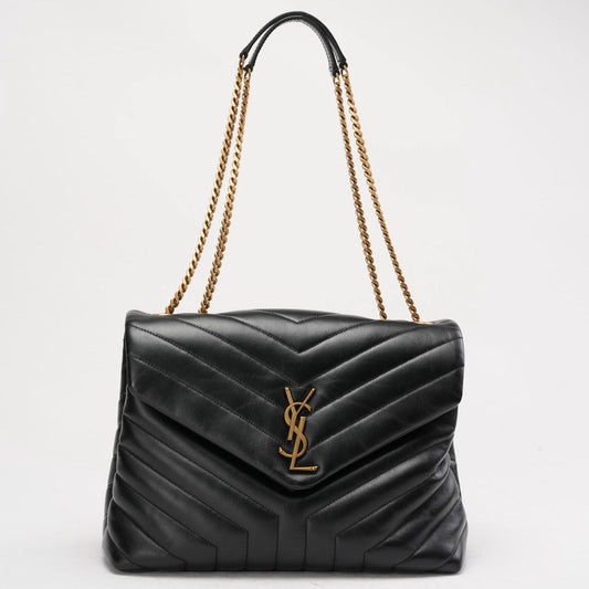 Saint Laurent Black Loulou Medium Shoulder Bag 2018