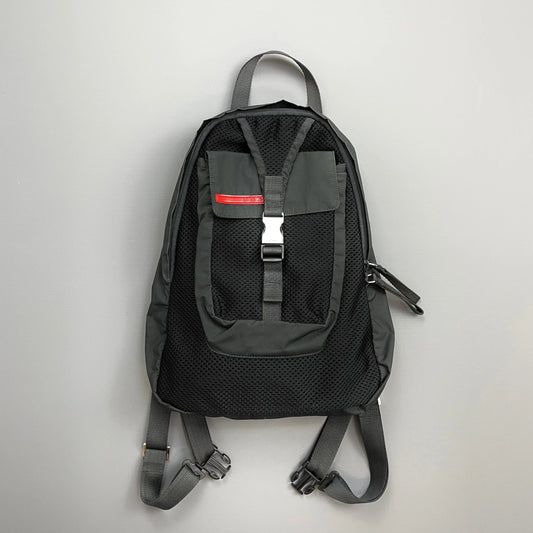 Prada Sport Grey & Black Mesh Backpack