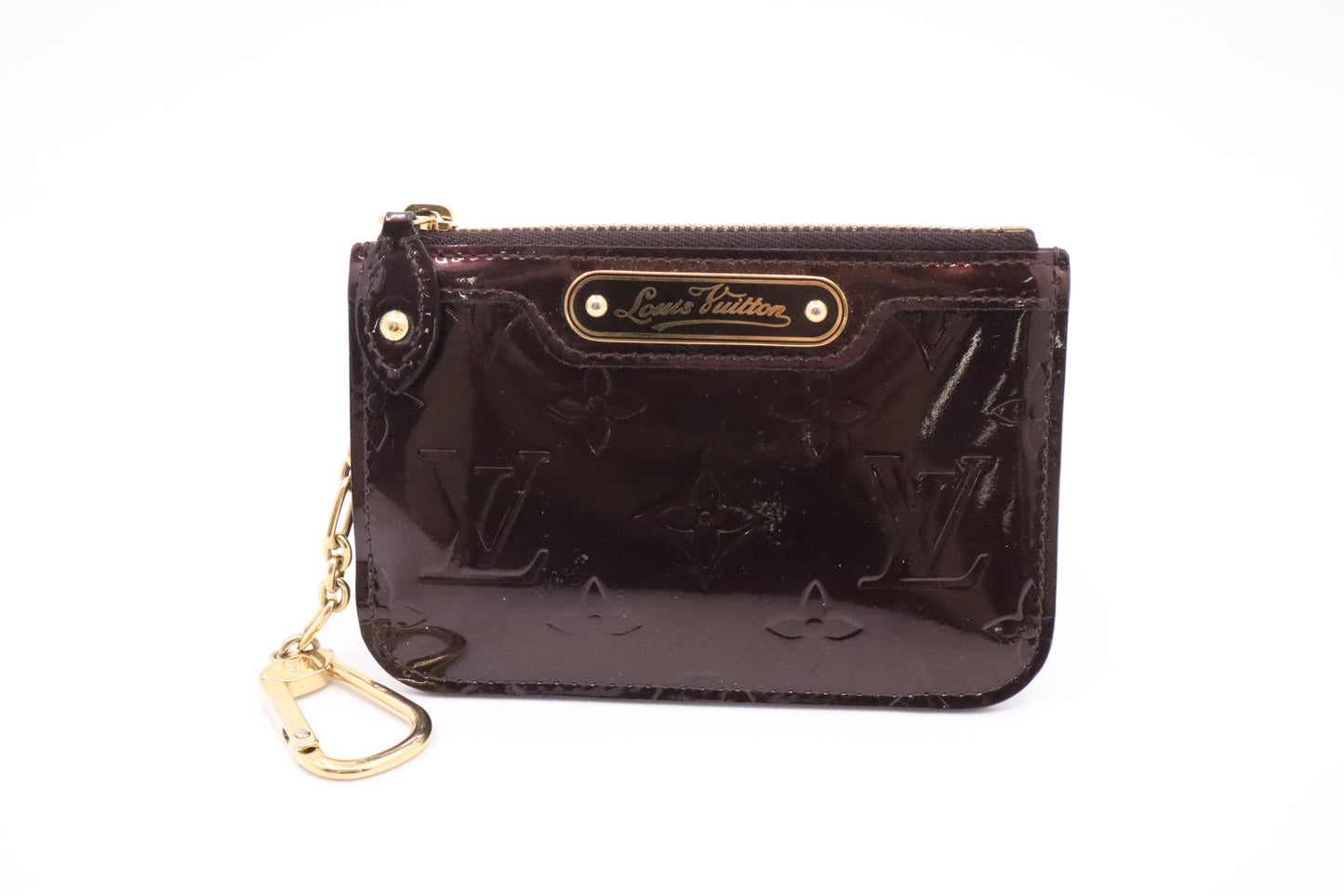 Louis Vuitton Cles NM in Amarante Vernis Leather