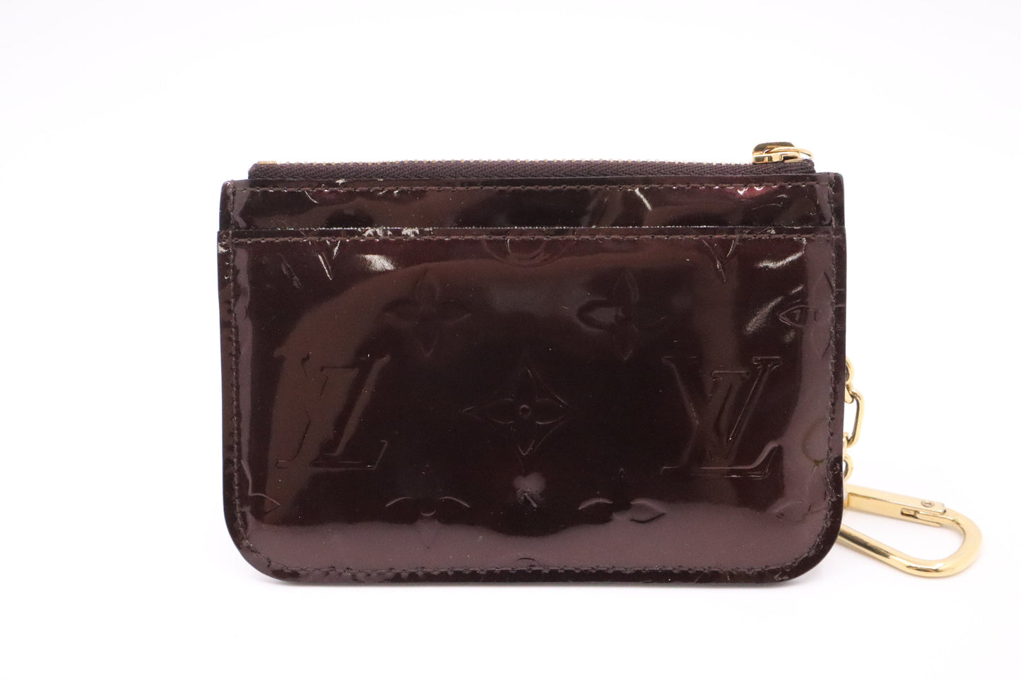 Louis Vuitton Cles NM in Amarante Vernis Leather