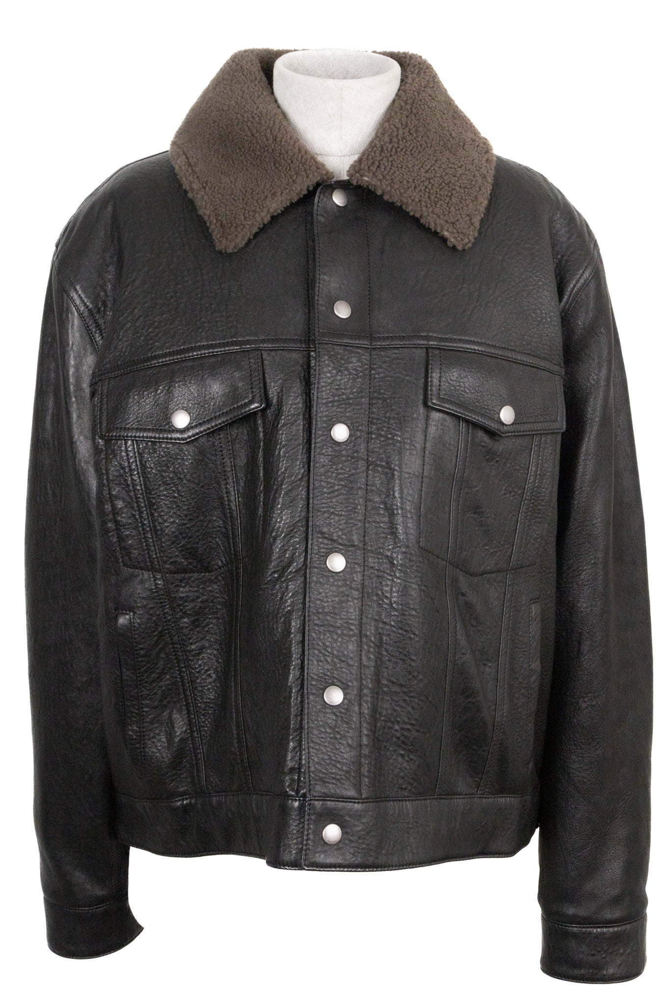 SAINT LAURENT 2024 Jacket Shearling Leather Black